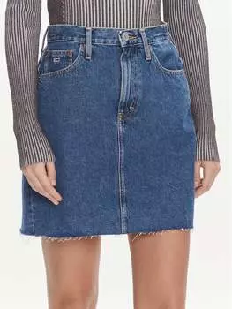 Джинсовая юбка узкого кроя Tommy Jeans, синий