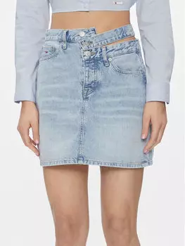 Джинсовая юбка узкого кроя Tommy Jeans, синий