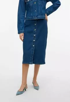 Джинсовая юбка Vero Moda, цвет Dark Blue Denim