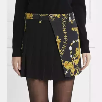 Джинсовая юбка Versace, черный