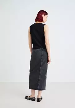 Джинсовая юбка VMMONIC LONG PENCIL SKIRT Vero Moda, цвет Dark Grey Denim