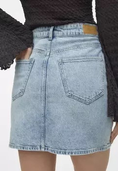 Джинсовая юбка VMTESSA SHORT NOOS Vero Moda, светло-голубой