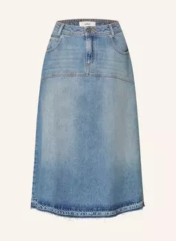 Джинсовая юбка валентия ba&sh, цвет BLUE LIGHTUSEDBLUE