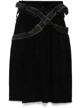 Джинсовая юбка Yohji Yamamoto, черный