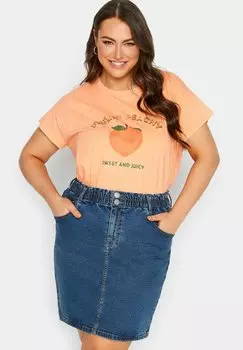 Джинсовая юбка Yours Clothing, синий