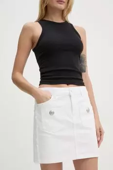 Джинсовая юбка Zadig&Voltaire, белый