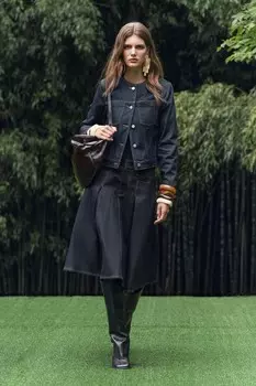 Джинсовая юбка ZARA, синий