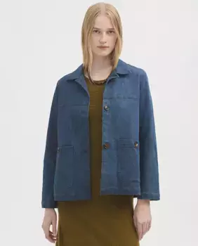 Джинсовая женская куртка с накладными карманами Nice Things, синий