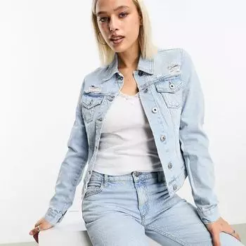 Джинсовка Collusion Shrunken Denim, гоубой