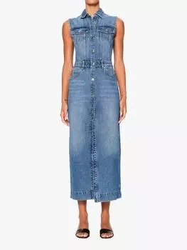 Джинсовое миди-платье vika без рукавов DL1961, синий