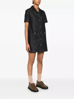 Джинсовое мини-платье Moncler, синий