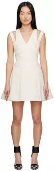 Джинсовое мини-платье Off-White со вставками Alexander McQueen