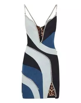 Джинсовое мини-платье PHILIPP PLEIN, цвет middle blue