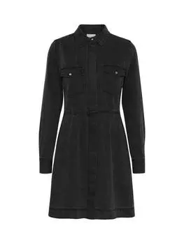 Джинсовое мини-платье-рубашка freja Part Two, цвет Washed Black