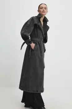 Джинсовое пальто Answear Lab, черный