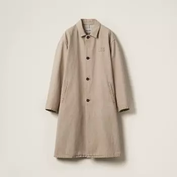 Джинсовое пальто Miu Miu, бежевый
