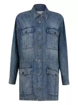 Джинсовое пальто на пуговицах ISABEL MARANT, синий