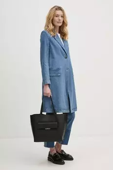 Джинсовое пальто Sisley, синий