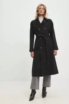 Джинсовое плащ Answear Lab, черный