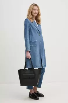 Джинсовое плащ Sisley, синий