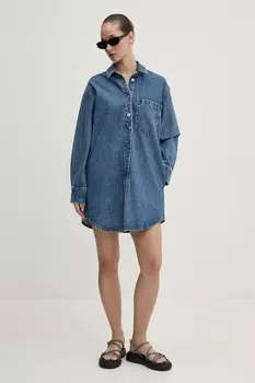 Джинсовое платье Abercrombie & Fitch, синий