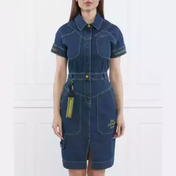 Джинсовое платье Aeronautica Militare, синий