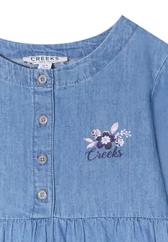 Джинсовое платье AMERICAN INSPIRATION FASHION COOL EASY MIT LANGEN RMELN Creeks, цвет Denim Stone