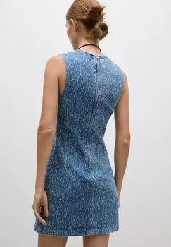 Джинсовое платье BEAU Mango, синий