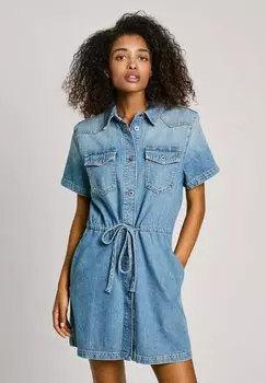 Джинсовое платье CECILIA Pepe Jeans, цвет Oz Blue Rigid Denim