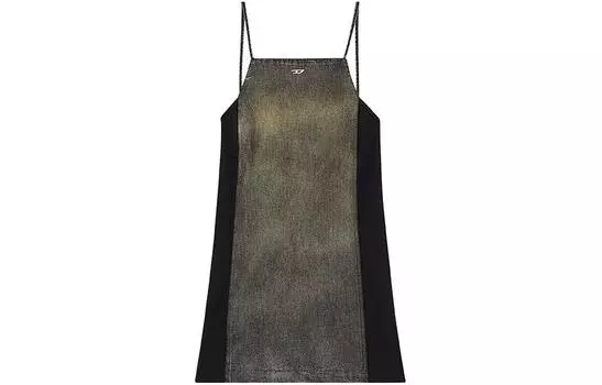 Джинсовое платье De-Bety-S с прямым подолом DIESEL, Washed Black