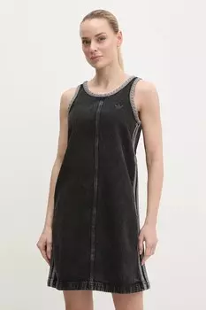Джинсовое платье DENIM 3S DRESS Adidas Originals, черный