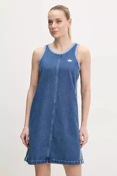 Джинсовое платье DENIM 3S DRESS Adidas Originals, синий