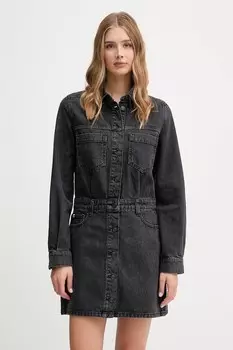 Джинсовое платье Dkny, серый