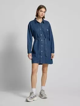 Джинсовое платье длиной до колена с нагрудным карманом Calvin Klein Jeans