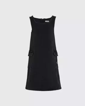 Джинсовое платье для девочки Calvin Klein, черный