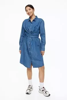 Джинсовое платье для кормления MAMA H&amp;M, синий деним