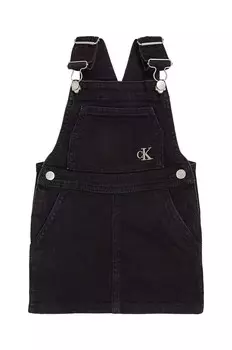 Джинсовое платье для мальчика/девочки Calvin Klein Jeans, черный