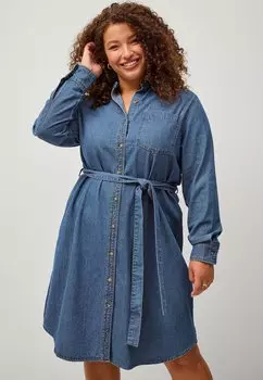 Джинсовое платье Ellos Plus collection, цвет Denim Dunkelblau
