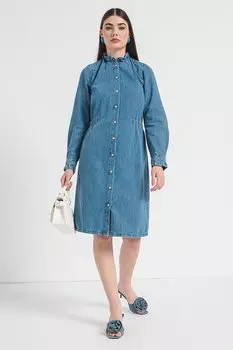 Джинсовое платье Frida с пуговицами Mustang, синий