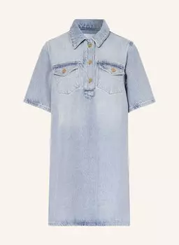 Джинсовое платье Ganni, голубой