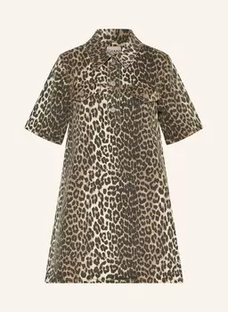 Джинсовое платье Ganni, желтый