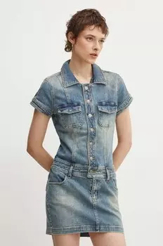 Джинсовое платье Guess Originals, синий