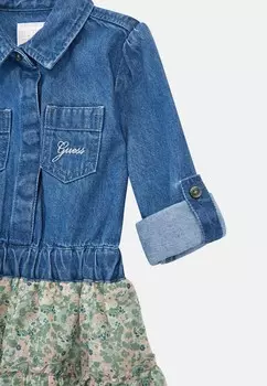 Джинсовое платье Guess, разноцветный