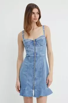 Джинсовое платье Guess, синий