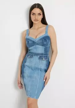 Джинсовое платье Guess, синий