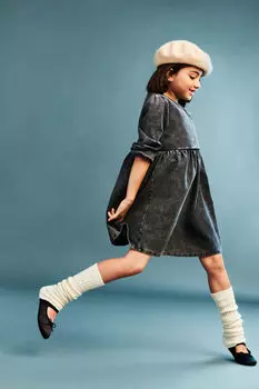 Джинсовое платье H&M, серый