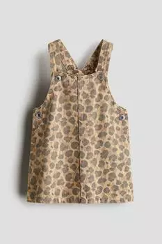 Джинсовое платье-комбинезон H&M, мультиколор