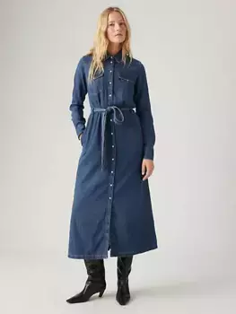Джинсовое платье Квинни Levi's, цвет Bright Dark Stone - Dark Wash