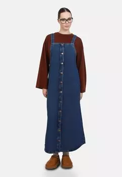 Джинсовое платье Maxi dress Modanisa, синий