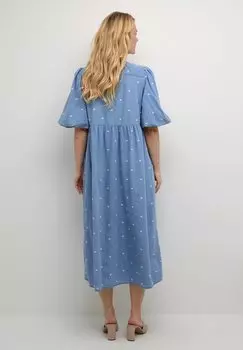 Джинсовое платье Michelle Culture, голубые белые сердечки